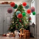 Abanicos decorativos navideños