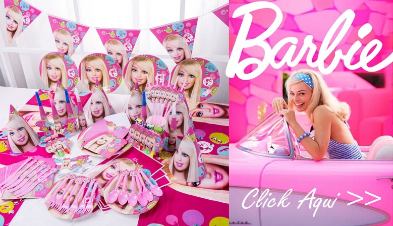 Kit 5 Globos Para Barbie Decoración Cumpleaños Fiesta Helio